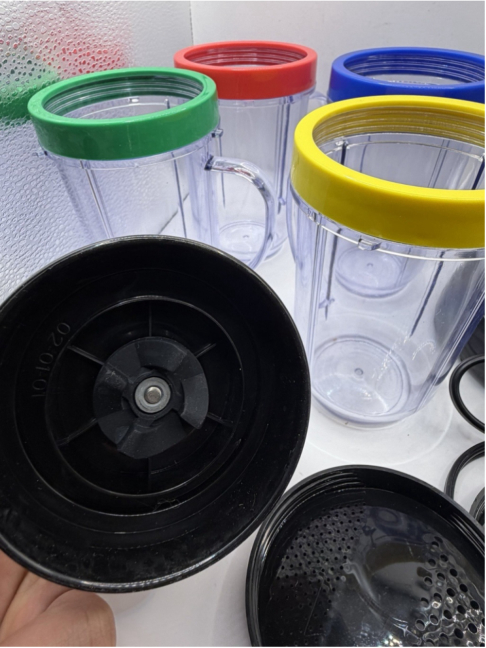 Magic Bullet MB1001 2005 Personal Blender Multi Piece Lot Cups Lids - Picture 2 of 6
